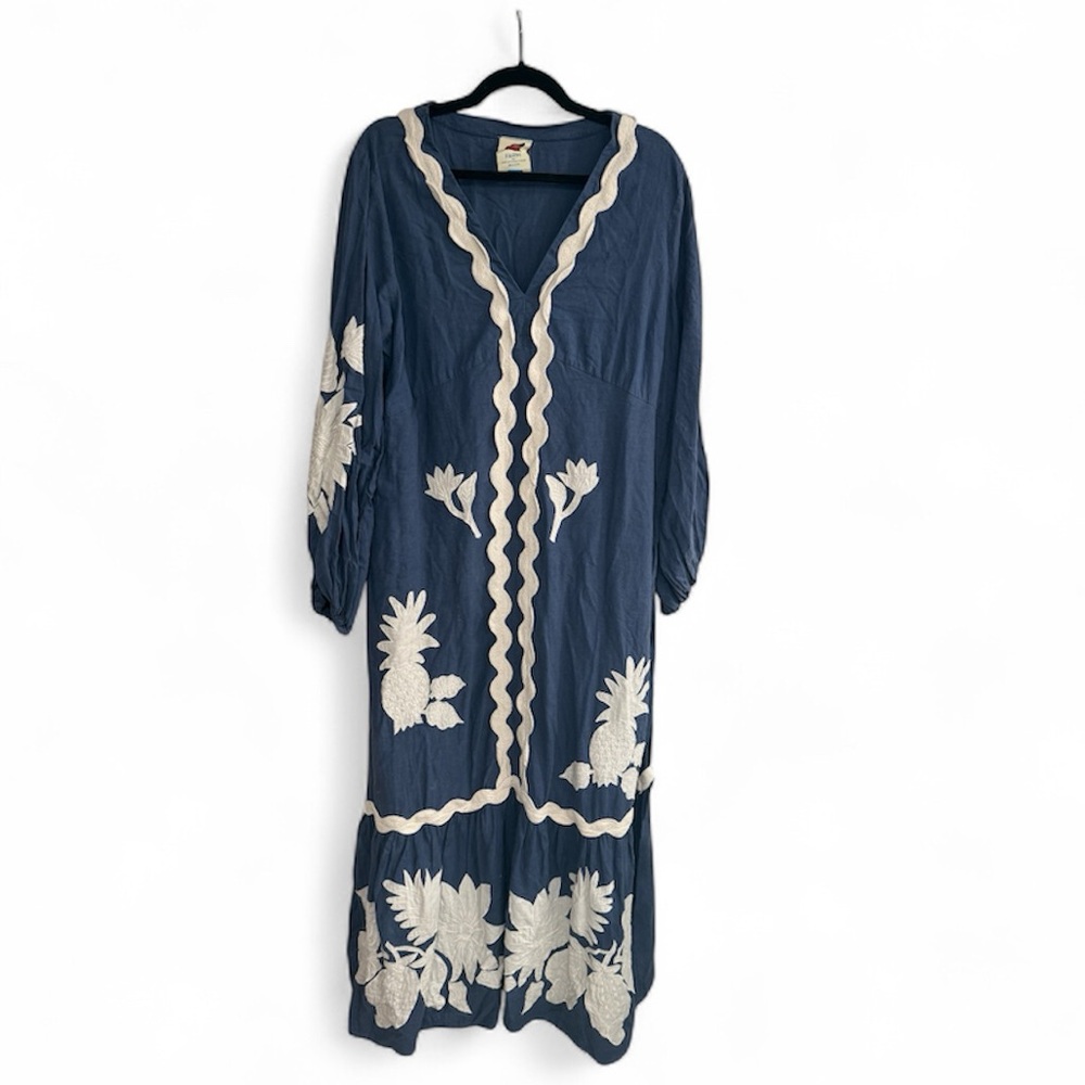 FARM Rio Blue and White Maxi Dress - Picture 4 of 4